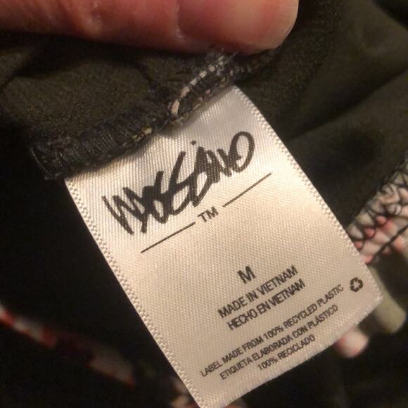 Mossimo Brand Women's Medium Green & Pink Floral Ruffle Bralette Style Swim Top - Picture 6 of 6